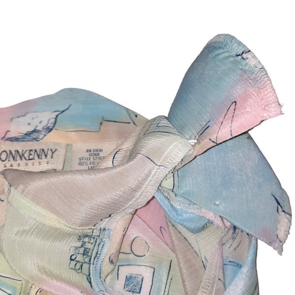 Donnkenny Women Large Floral Button Up Blouse Top - Picture 4 of 5